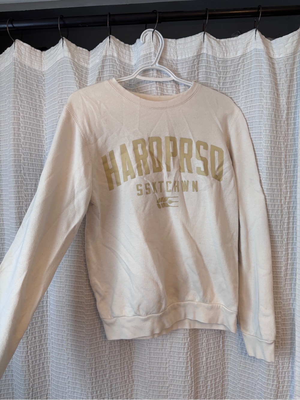 Hardprsd Cream Graphic Crewneck Sweater